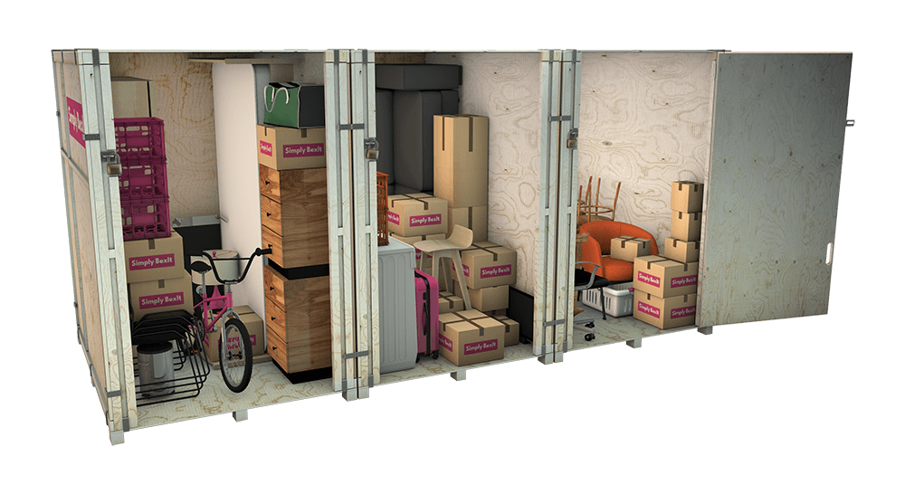 three self storage units - simply boxit