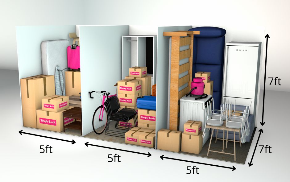 3 x 7ft SBI Containers - cheap storage units in manchester